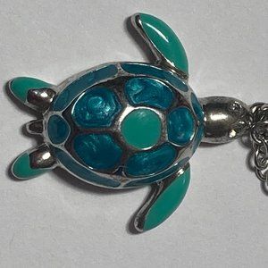 Cute Little Turtle Charm Pendant Necklace